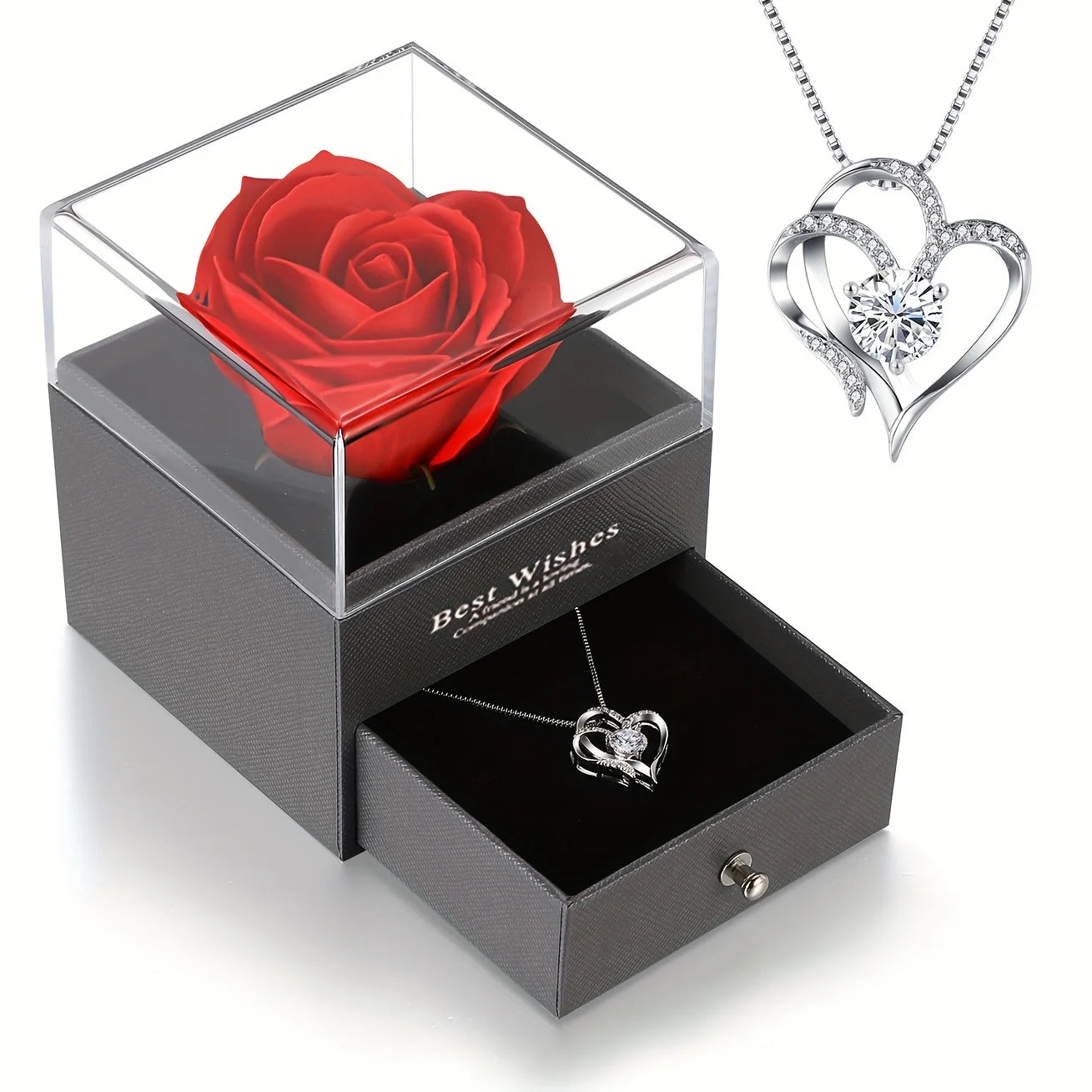 Caixinha Love – Rosa com Joia