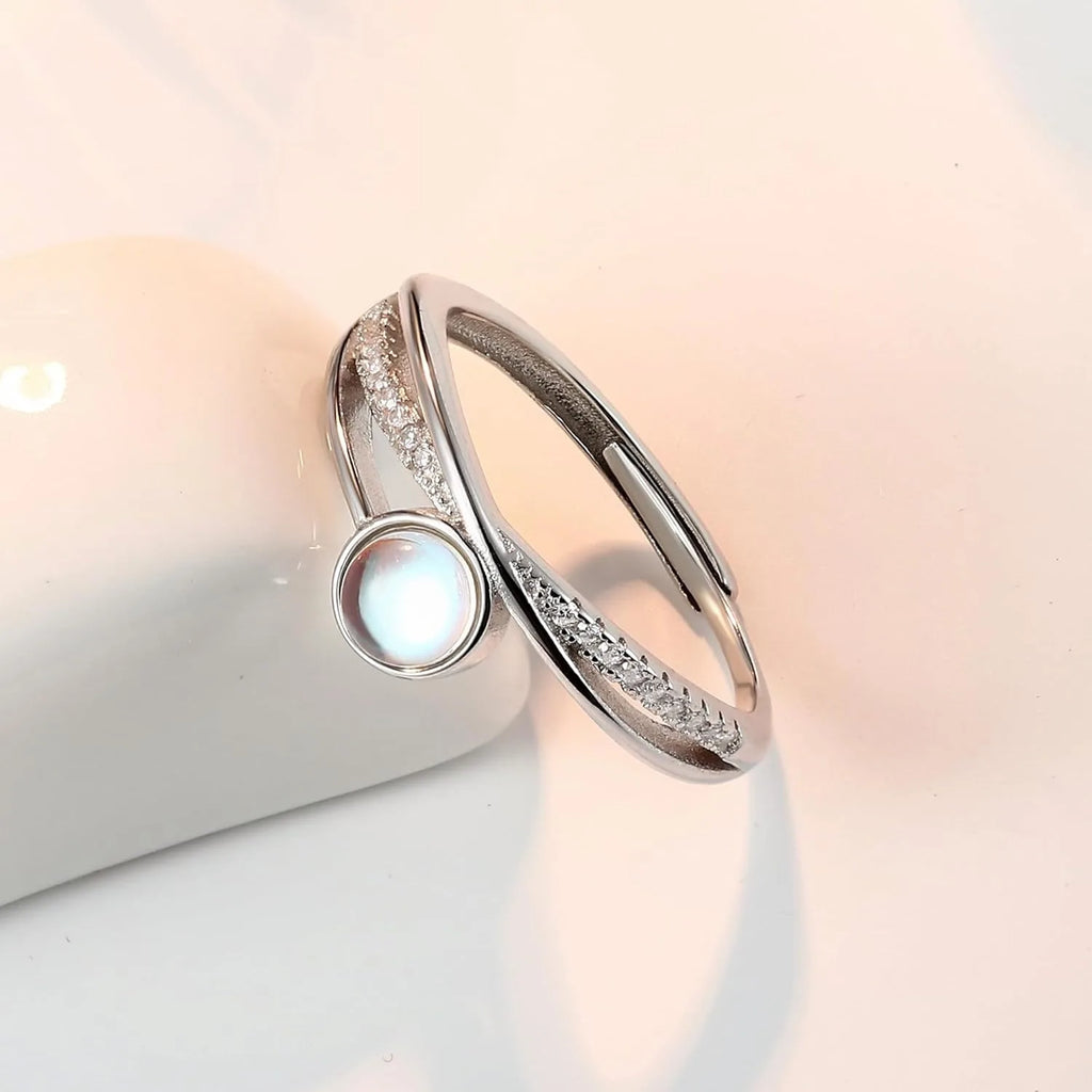 Anel Aura Lunar 925