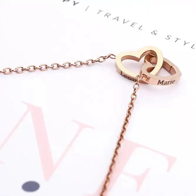 Colar rosa personalizado