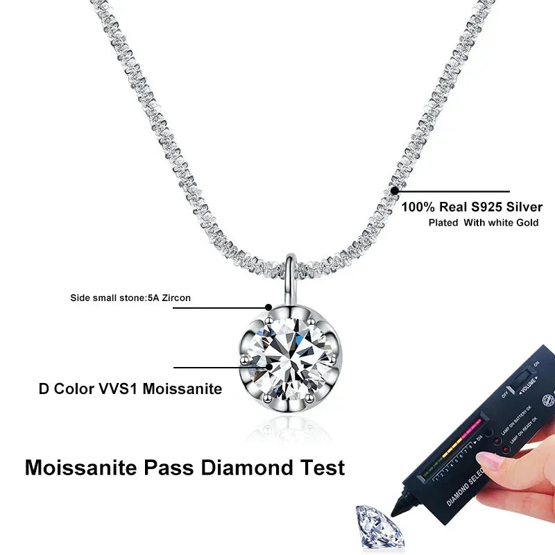 Colar Moissanite Crown